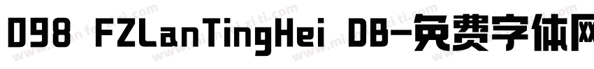098 FZLanTingHei DB字体转换